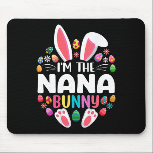 Jag är Nana Bunny Rolig Påskdag Familj Matchin Musmatta