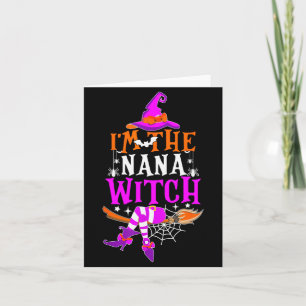 Jag är Nana Häxa Tröja Rolig Halloween Familj Mamm Kort