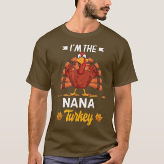 Jag är Nana Turkey Happy thanksgiving tacksam T Shirt
