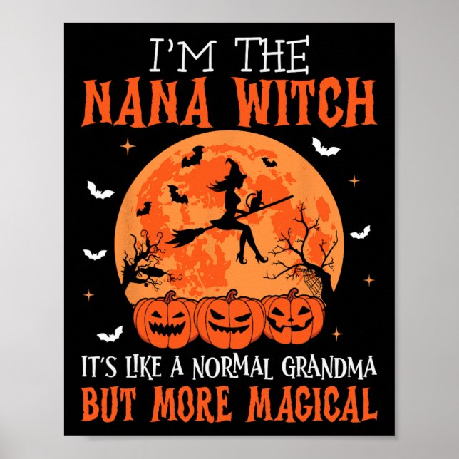 Jag är Nana Witch... som en vanlig mormor Hall Poster (Framsidan)