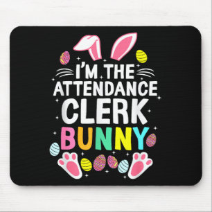 Jag är närvarokontoristen Bunny Glad påskdag Cu Musmatta