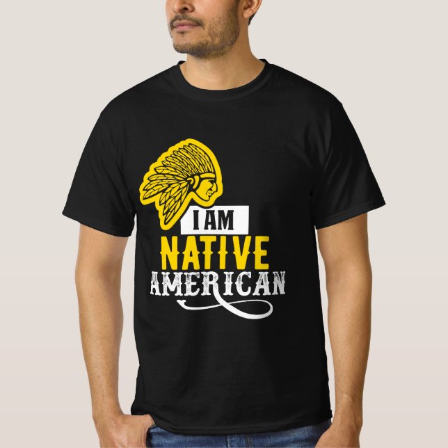 Jag är Native American T Shirt (Framsida)