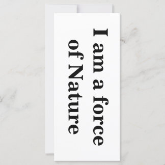 "Jag är naturens styrka" - spärrkort