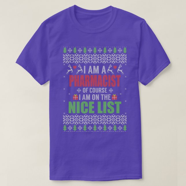 Jag är naturligtvis apotekare och finns med på Nic T Shirt (Design framsida)