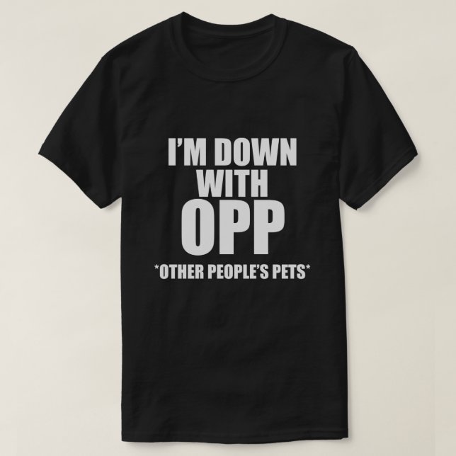 JAG ÄR NEDLAD MED ÖVRIGA MÄNNISKORS PETS T-Shirt (Design framsida)