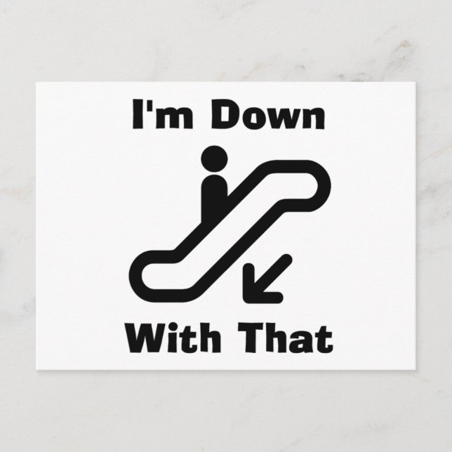 Jag är nere med vykortet vykort (Framsida)