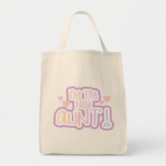 Jag är New Moster - Shades of Rosa Tygkasse (Framsidan)