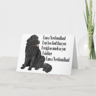 Jag är Newfoundland Kort