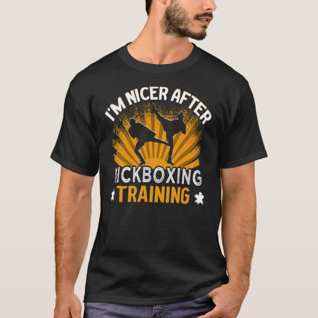 Jag är Nicer efter Kickboxing Training Trainer Kic T Shirt (Framsida)