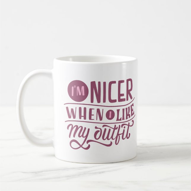 JAG ÄR NICER NÄR JAG TYCKER OM MIN UTGÅNG KAFFEMUGG (Vänster)