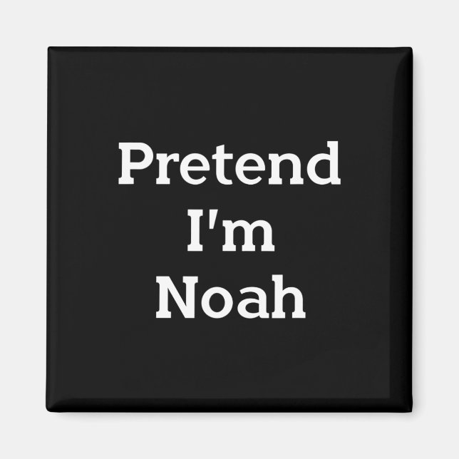 Jag är Noah Costume Bible Funny Halloween Par Magnet (Framsidan)