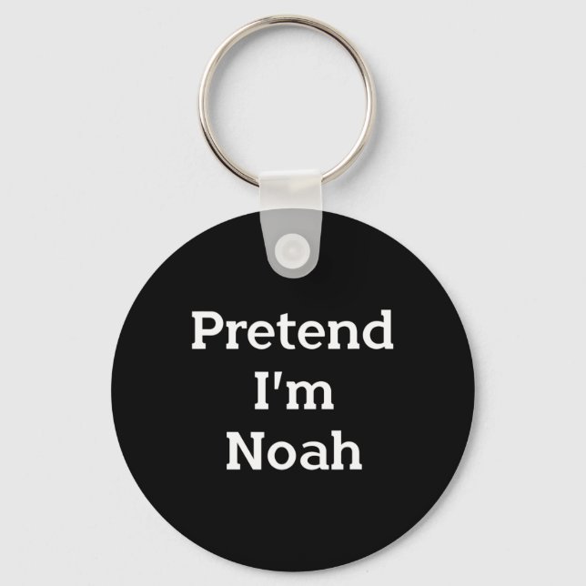 Jag är Noah Costume Bible Funny Halloween Par Nyckelring (Framsida)