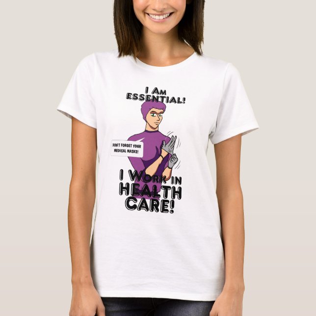 "Jag är nödvändig!" T-Shirt (Framsida)