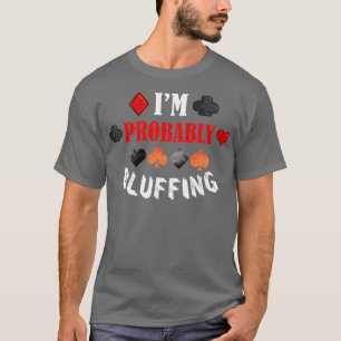 Jag är nog blåfingpoker Disted Gambling Car T Shirt