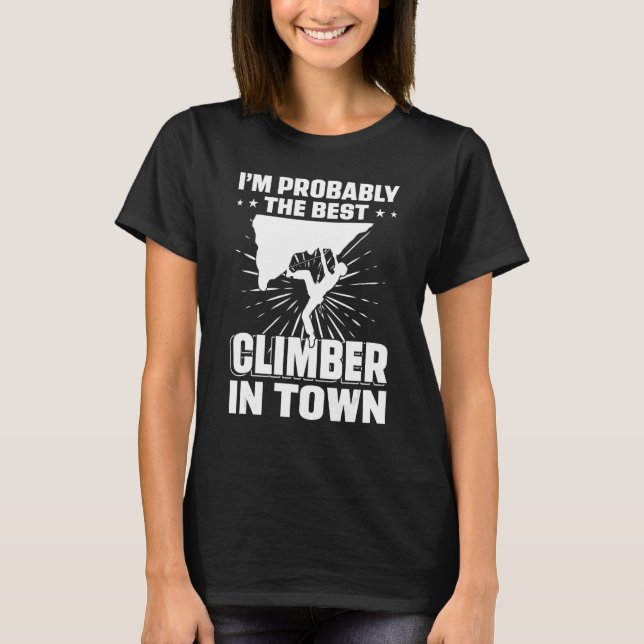 Jag är nog det bästa klimatet i stadens blogg C T Shirt (Framsida)