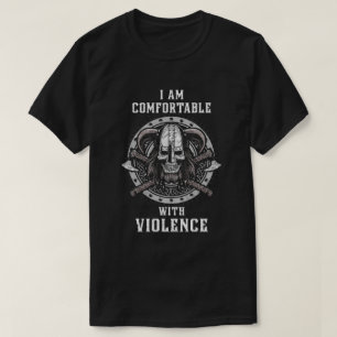 Jag är nöjd med Violence Valhalla Viking T Shirt