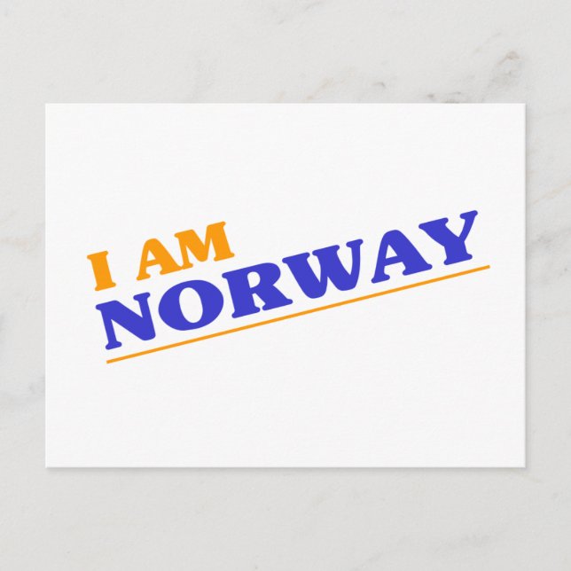 Jag är Norge Vykort (Framsida)
