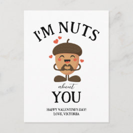 Jag är Nöt om dig Alla hjärtans dag roligt Acorn Helg Vykort