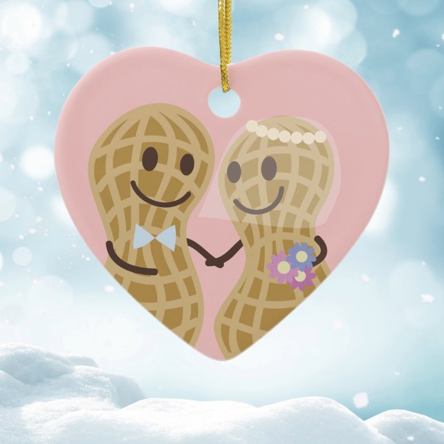 Jag är Nöt om dig, Kärlek citat Julgransprydnad Keramik (Skapare uppladdad)