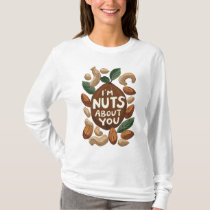 Jag är Nöt om dig - Lustigt Nöt Älskare Design T Shirt