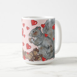 Jag är Nöt om din Anpassningsbar på Cute Squirrel  Kaffemugg