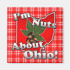 Jag är Nöt om Ohio, Lilla Red Buckeye Nöt Magnet