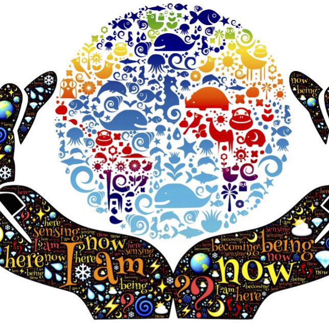 Jag är nu inspirerande Ord Art Poster (Skapare uppladdad)