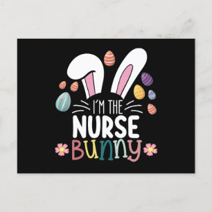 Jag är Nurse Bunny Påsk Matching Vykort