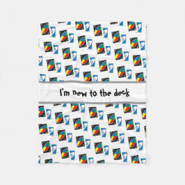 Jag är ny till dekan | Funny Baby Halloween Costum Fleecefilt