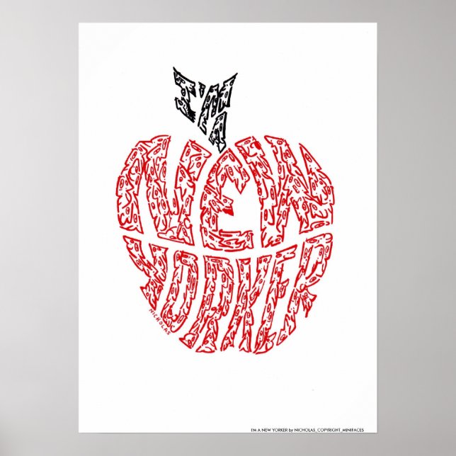 JAG ÄR NY YORKER AV NICHOLAS_COPYRIGHT_... POSTER (Framsidan)