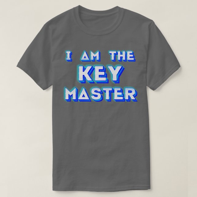 Jag är Nyckel-mästare T Shirt (Design framsida)