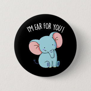 Jag är Öar för dig, Elphant Pun Mörk BG Knapp