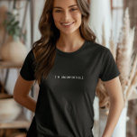 Jag är obekväm Tee, minimalistisk oro i Social T Shirt<br><div class="desc">Jag är obekväm att skjorta. Det är en fantastisk gåva till självister eller till alla som välsignats med social.</div>