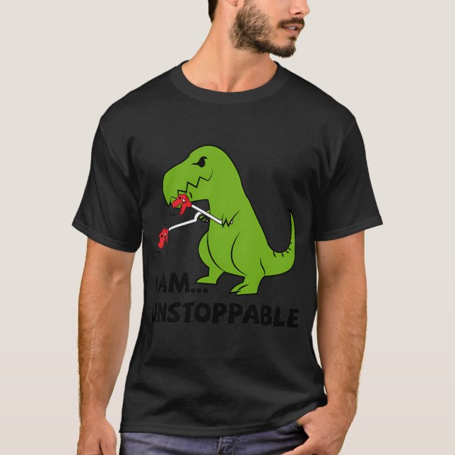 Jag är obönhörlig T-Rex T Shirt (Framsida)