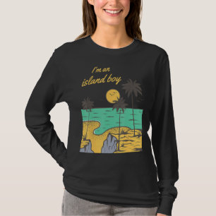 Jag är och Island Boy Lifes Island T Shirt