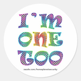 Jag är också en... runt klistermärke