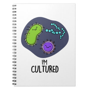 Jag är odlad, funny Bacteria Pun Anteckningsbok