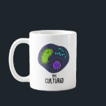 Jag är odlad, funny Bacteria Pun Kaffemugg<br><div class="desc">Jag är Cultured Funny Bacteria Pun har en massa söta bakterier. Lustigt Pun-gåva till familj och vänner som kärlek skapar kultiverade bakteriepass.</div>