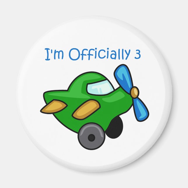 Jag är officiellt 3, Jet Flygplan Magnet (Framsidan)