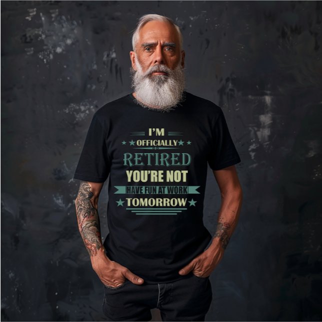 Jag är officiellt pensionerad från Funny Pension G T Shirt (Skapare uppladdad)