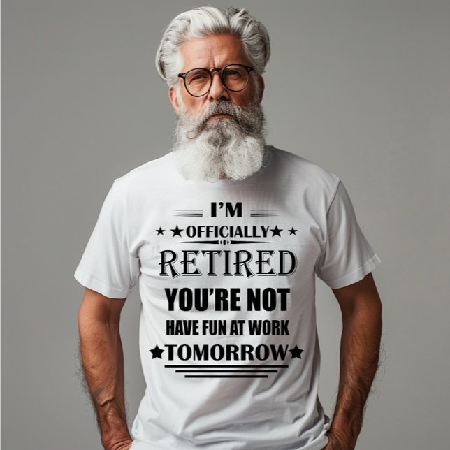 Jag är officiellt pensionerad från Funny Pension G T Shirt (Skapare uppladdad)