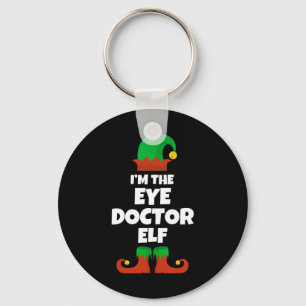 Jag är Öga Doktor Elf-familjens Pajama-Roligt Nyckelring