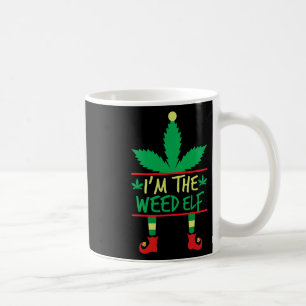 Jag är Ogräs Elf Funny God Julsötare Kaffemugg