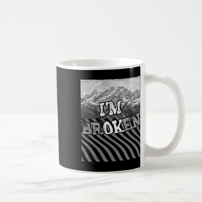 Jag är okej Broken-im Broken Kaffemugg (Höger)