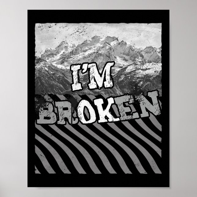 Jag är okej Broken-im Broken Poster (Framsidan)