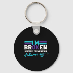 Jag är okej, Broken Suicide Prevention Awareness Nyckelring