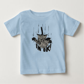 Jag är okej-fallande katt t shirt