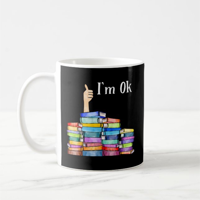 Jag är okej, nationaldag i Bok, som läser Bok Kärl Kaffemugg (Vänster)