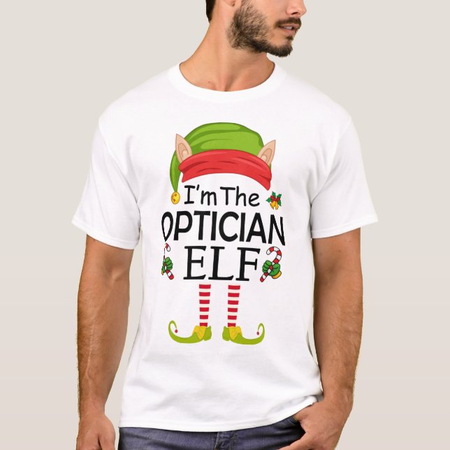 Jag är Optician Elf T Shirt (Framsida)