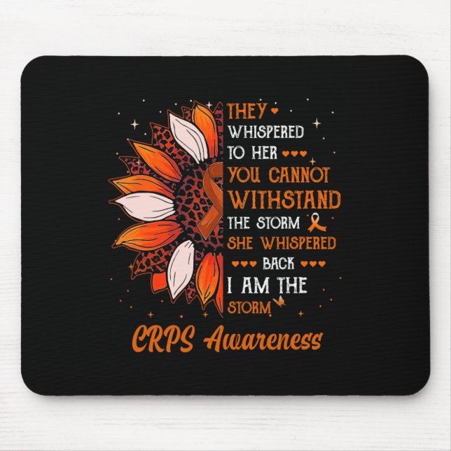 Jag är Orangen Storm CRPS Awareness Month Warrior Musmatta (Framsidan)
